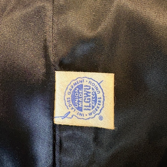 FABULOUS! FABULOUS! Vintage 50’s/60’s Black Wool Faux Fur Trim Coat, Size S, EUC - Picture 8 of 8